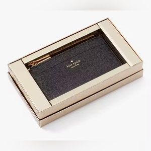 Kate spade glitter slim cardholder